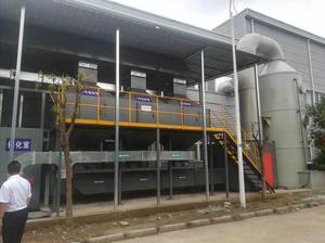 东丽喷漆车间3万风量催化燃烧